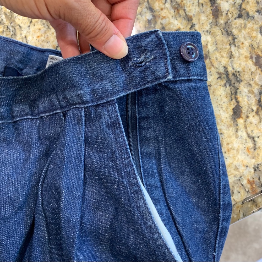 BRITANNIA VINTAGE Pleated Mom Jeans High Waist - Picture 7 of 12